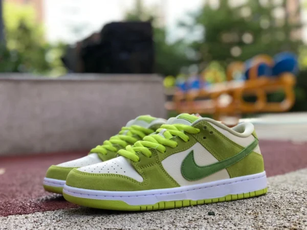 Dunk Green Apple, низкое качество, Nike SB Dunk Low, белое, зеленое, зеленое яблоко, повседневные кроссовки в стиле ретро, DM0807-300