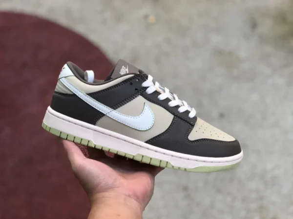 Dunk коричневый, бежевый, белый, зеленый низкий Nike Dunk Low Retro FB4960-210