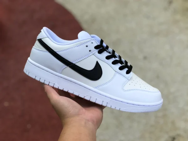 Бело-черные низкие кроссовки Nike Dunk Low Retro бело-черные низкие повседневные кроссовки в стиле ретро DJ6188-101