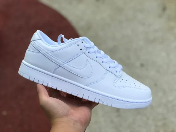 Dunk pure white низкокачественная версия Nike Dunk Low Triple White чисто белые повседневные кроссовки DD1503-109