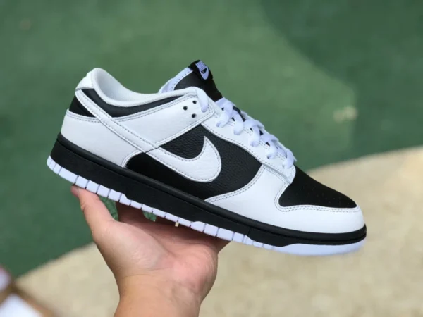 Бело-черные кроссовки Dunk с реверсом в чистом виде оригинальные Nike Dunk Low Reverse Panda бело-черные кроссовки с реверсивной пандой FD9064-011