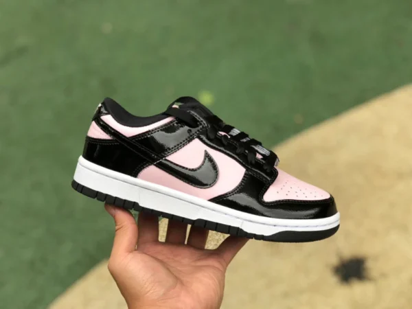 Кроссовки Dunk Black Powder из лакированной кожи Low Pure Original Nike Dunk Low ESS Pink Black Powder из лакированной кожи DJ9955-600