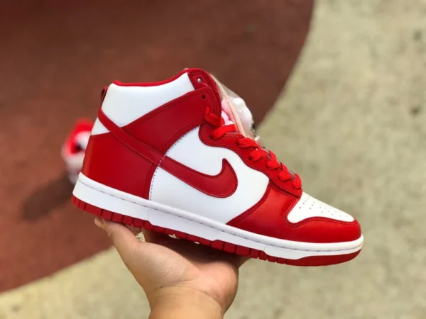 Красные высокие кроссовки Dunk University Nike Dunk High Retro University Red High Top Casual кроссовки DD1399-106