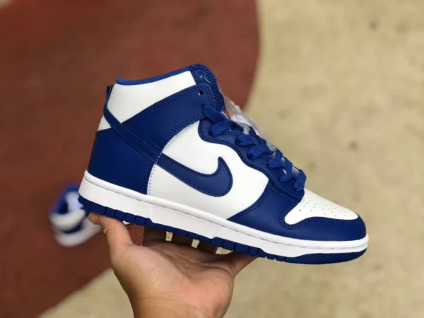 DUNK бело-синие высокие кеды Nike Dunk High Kentucky бело-синие королевские синие высокие кеды DD1399-102