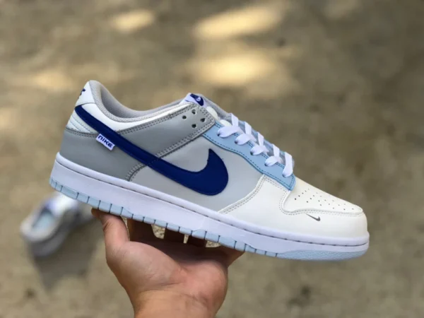 Кроссовки Dunk бежевые низкие Nike Dunk Low GS Ivory Hyper Royal бежевые FB1843-141