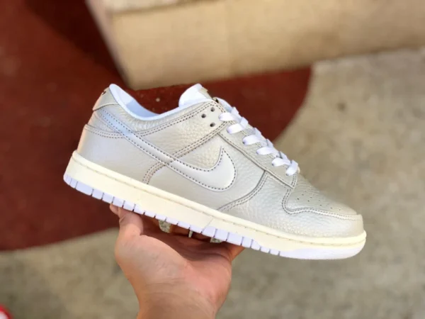 Высококачественные повседневные кроссовки для скейтбординга Nike Dunk Low Silver, ограниченная серия Dunk Silver DX3197-095