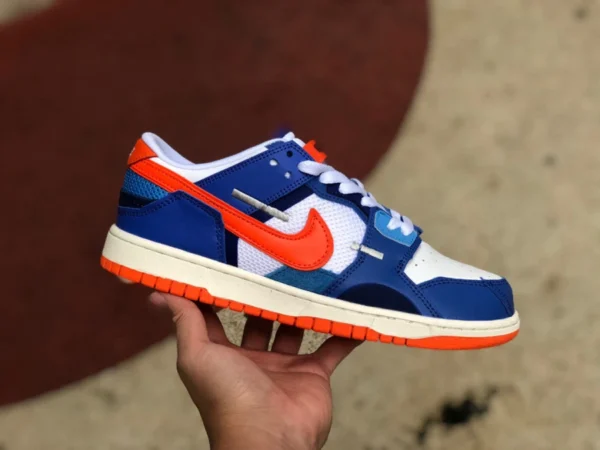 Dunk Scrap синий белый оранжевый Nike Dunk Scrap Knicks синий белый оранжевый Knicks Suture Monster DM0128-100