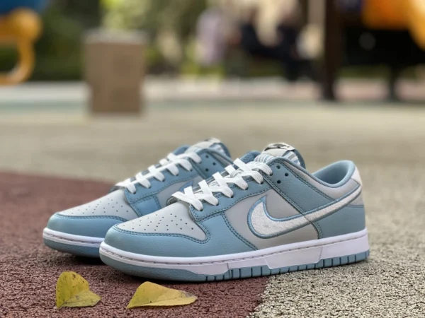 Dunk сине-серо-белые низкие повседневные кроссовки Nike Dunk Low сине-серо-белые повседневные кроссовки в стиле ретро FB1871-011