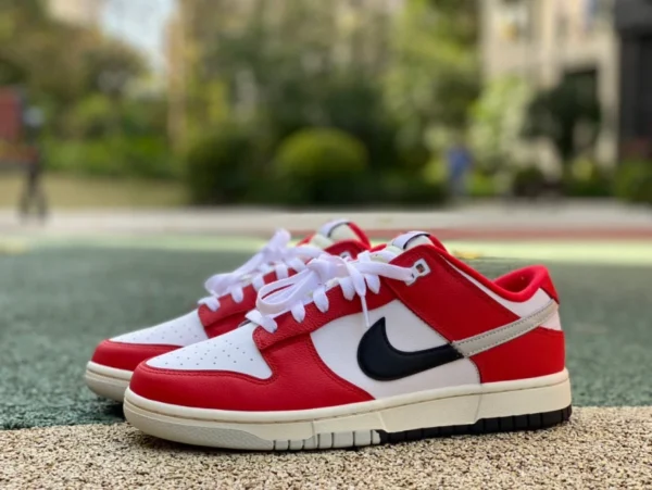 Dunk Chicago Split чистый оригинальный Nike SB Dunk Nike Dunk Low "Chicago Split" бело-красный DZ2536-600