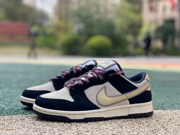 Dunk черно-белый чай с молоком, высококачественная рекомендуемая версия Nike Dunk Low кремово-белые и черные бархатные повседневные спортивные кроссовки в стиле ретро с низким берцем DV3054-001