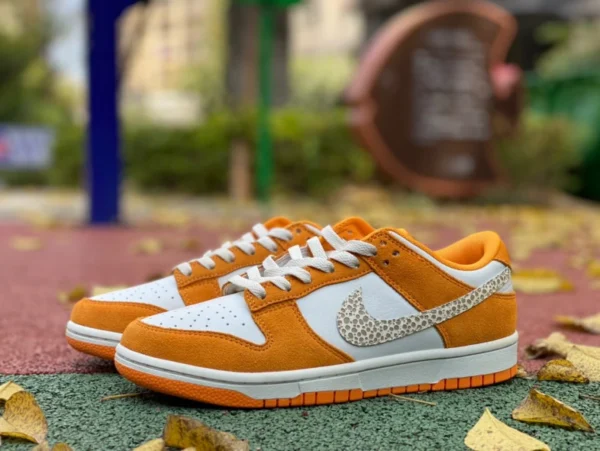 Низкие кроссовки Dunk белого оранжевого цвета с рисунком камня Nike Dunk Low повседневные кроссовки в стиле ретро в стиле ретро белого оранжевого цвета DR0156-800 300