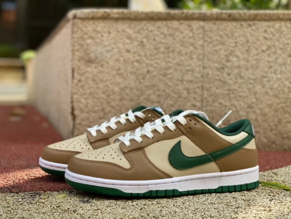 Dunk рис коричнево-зеленый NIKE Dunk Low рис коричнево-зеленые нескользящие амортизирующие низкие повседневные кроссовки FB7160-231