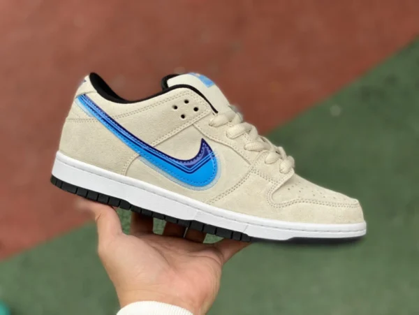 Dunk blue крючок бело-синие кроссовки Nike Dunk SB low Truck lt road trip бело-синие низкие кеды CT6688-200, n