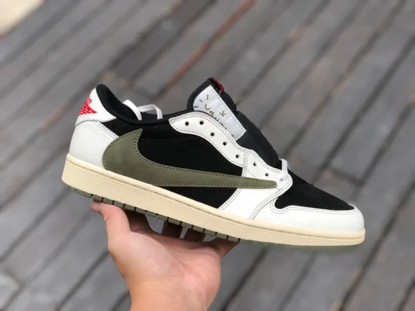 aj1 barb low оливково-зеленый T1 чистый оригинал Travis Scott x Air Jordan 1 Low 4.0 OG WMNS «Olive» dz4137-