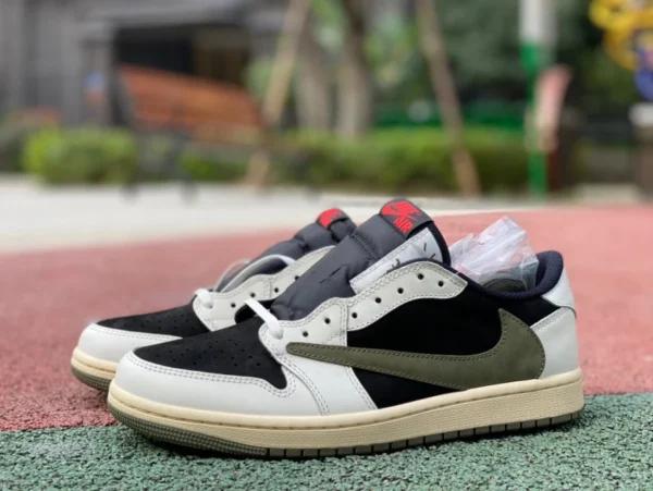 aj1 barb low оливково-зеленый T1 pure original Travis Scott x Air Jordan 1 Low OG WMNS "Olive" DZ4137-106