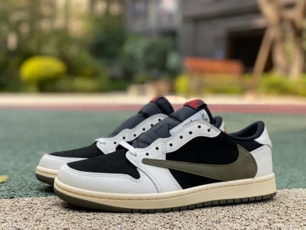 aj1 barb low оливково-зеленый s2 чистый оригинал Travis Scott x Air Jordan 1 Low OG WMNS «Olive» DZ4137-106