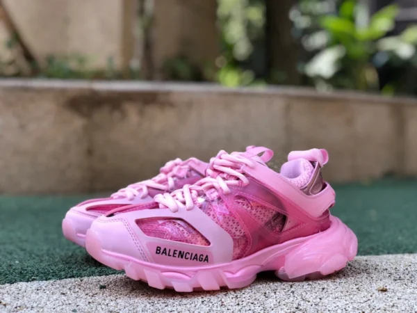 Balenciaga 3.0 прозрачные розовые туфли для папы Balenciaga Triple S Balenciaga