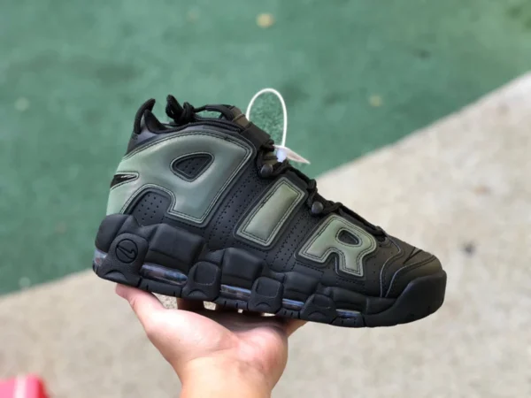 Big Air Pippen черно-зеленые 3M Nike Air More Uptempo 96 Big Air Pippen 922845-001