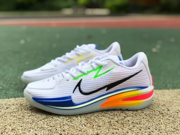 GT бело-синие легкие практичные баскетбольные кроссовки Nike Air Zoom GT CUT бело-синие DX4112-114