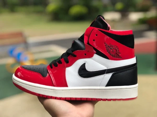 aj1zoom черно-белый красный Air Jordan 1 зум AJ1 Bulls черно-белый красный баскетбольные кроссовки CT0979-610