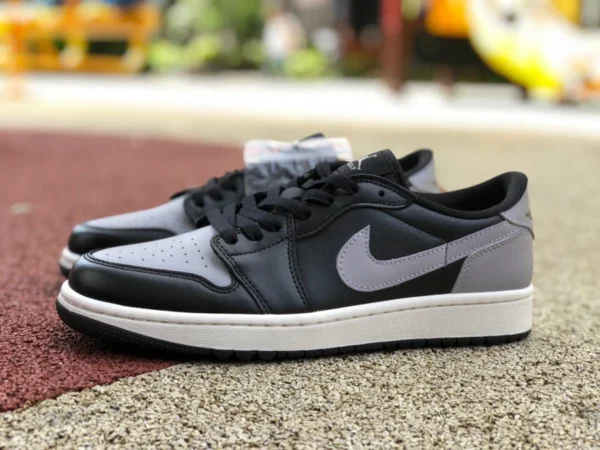 aj1shadow low кроссовки Air Jordan 1 Golf AJ1 черно-серые тени в стиле ретро DD9315-001