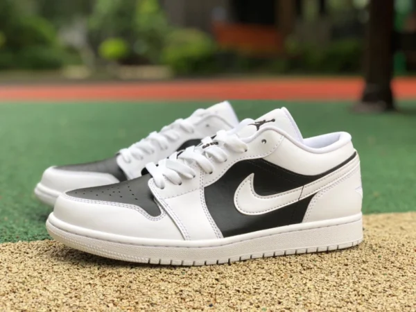 aj1 белая и черная панда low pure оригинальные Air Jordan 1 Low Panda AJ1 черно-белая панда Oreo низкие женские DC0774-100