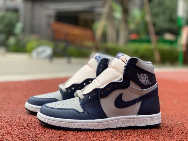 Высокие кроссовки aj1 Georgetown, самая экономичная версия Air Jordan1 High 85 Высокие кроссовки AJ1 Georgetown, бело-синие, ретро BQ4422-400