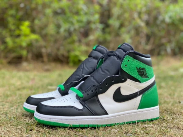 ajLucky Green Высокие кроссовки Air Jordan 1 High OG «Lucky Green» Черно-белые высокие кроссовки с зеленым носком DZ5485-031