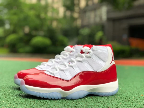 aj11 Высокие кроссовки Cherry Red Pure Original Air Jordan 11 «Cherry» AJ11 Cherry Red White Red CT8012-116