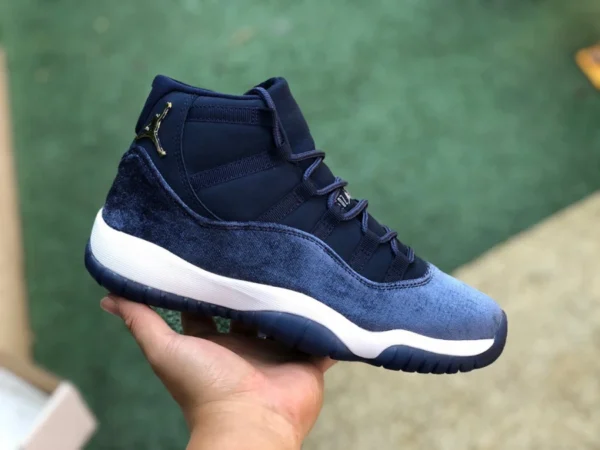 aj11 Velvet Navy Air Jordan 11 Velvet WMNS «Midnight Navy» Velvet Midnight Navy AR0715-441