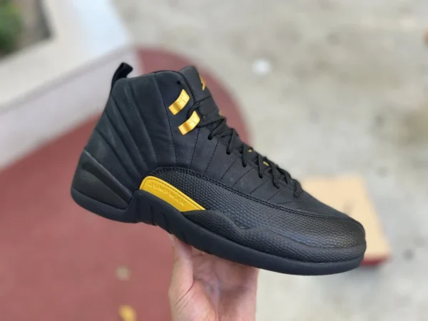 aj12 черное золото новые Air Jordan 12 Black Taxi AJ12 Retro черное золото такси CT8013-071