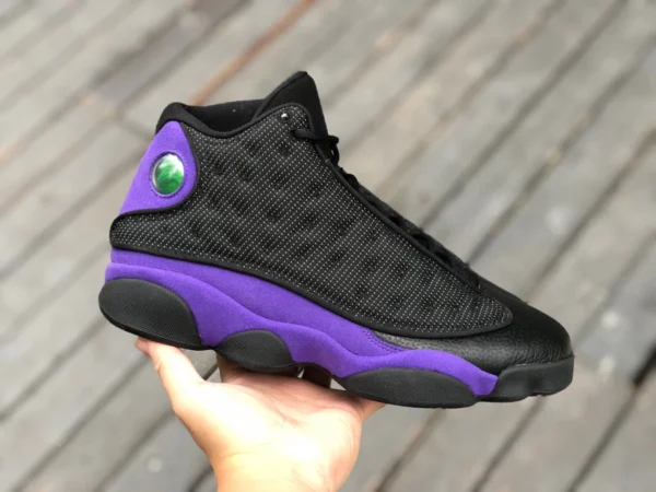 aj13 черные и фиолетовые баскетбольные кроссовки 3M первого слоя из настоящего карбона Air Jordan 13 Court Purple AJ13 черные и фиолетовые DJ5982-015