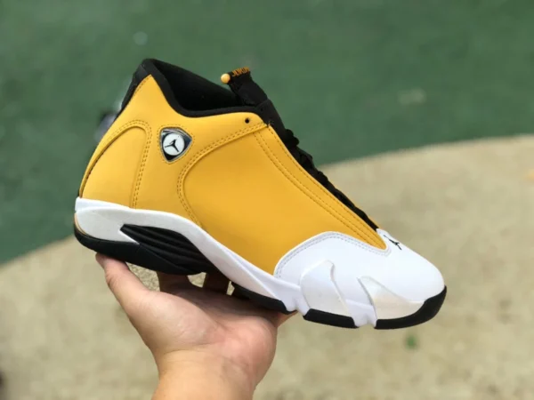 aj14 черно-бело-желтые баскетбольные кроссовки Ferrari Air Jordan 14 Retro Ginger AJ14 Joe 14 черно-бело-желтые 487471-701