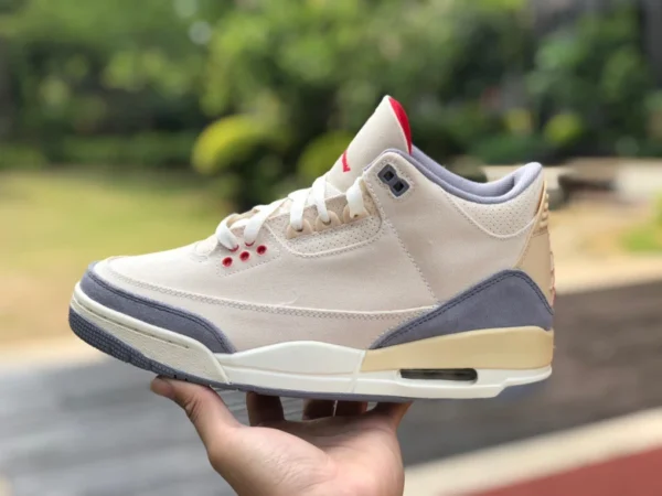 Air Jordan 3 Retro SE Muslin кремового цвета из хлопка aj3 баскетбольные кроссовки кремового цвета из хлопка DH7139-100