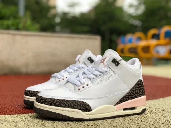 aj3 белый коричневый розовый Air Jordan 3 AJ3 белый коричневый розовый мокко вишневый ретро баскетбольные кроссовки CK9246-102