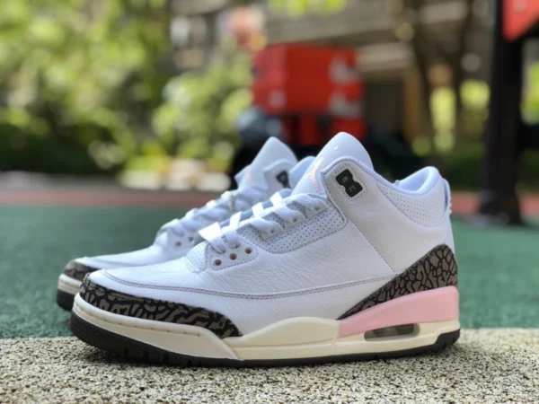 aj3 белый коричневый розовый чистый оригинальный Air Jordan 3 AJ3 Dark Mocha белый коричневый розовый мокко вишневый ретро баскетбольные кроссовки CK9246-102