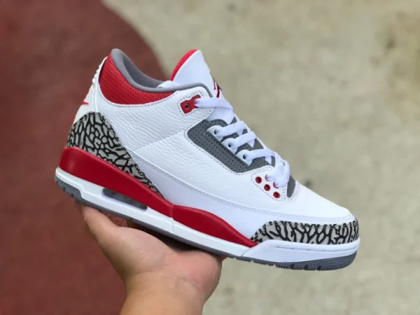 aj3 огненно-красная экономичная версия Air Jordan 3 огненно-красный бело-красный ретро баскетбольные кроссовки AJ3 DN3707-160