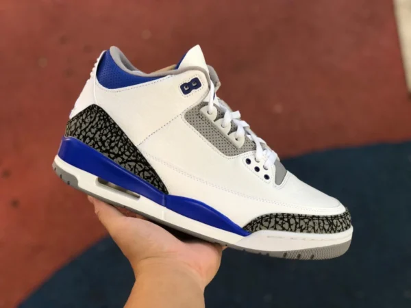 aj3 Racing Blue Original Air Jordan 3 Retro Racer Blue гоночные синие баскетбольные кроссовки CT8532-145