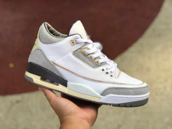 aj3 кремово-белый и желтый экономичный вариант Air Jordan 3 A Ma Maniere AJ3 кремовый и серый состаренный DH3434-110