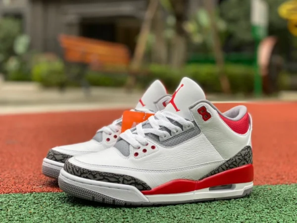 aj3 огненно-красный Air Jordan 3 огненно-красный белый красный баскетбольные кроссовки со средней посадкой в стиле ретро DN3707-160