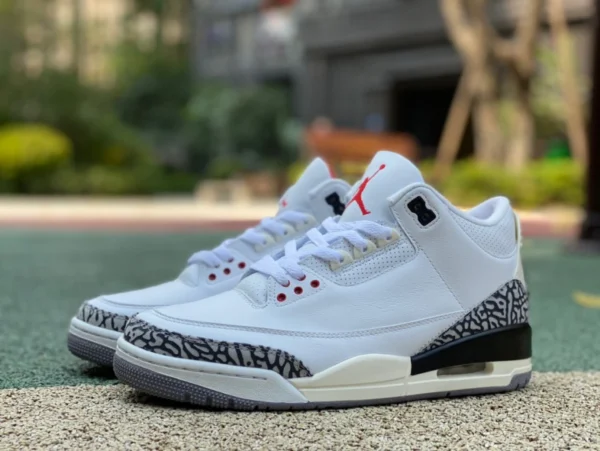 aj3 Верх из кожи с состаренным белым цементом Рекомендуемая версия Air Jordan 3 «White Cement Reimagined» dn3707-100