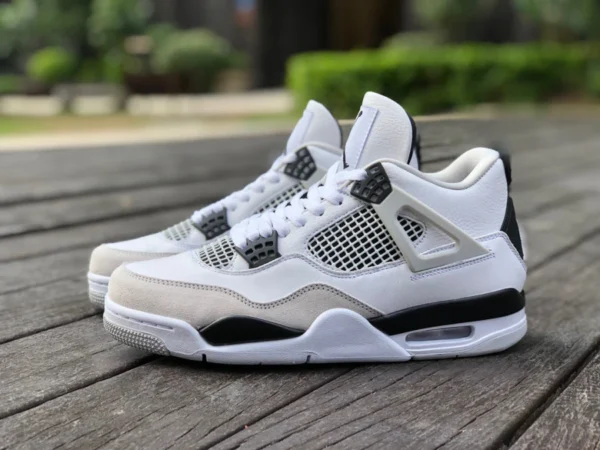 aj4 серый белый черный Air Jordan 4 AJ4 серый белый черный панда белый цемент баскетбольные кроссовки DH6927-111