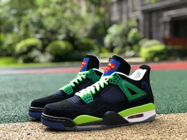 Оригинальные кроссовки Air Jordan 4 doernbecher AJ4 Charity Pure Original AJ4 Charity Superman DB 308497-015