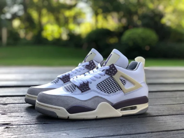 aj4 бежево-желтый чистый оригинальный Air Jordan 4 x A Ma Maniere dh6927-068