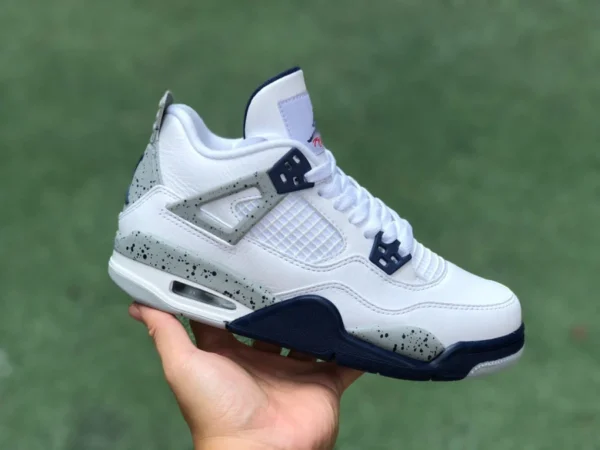 aj4 navy pure оригинальные женские кроссовки Air Jordan 4 "Midnight Navy" темно-синего цвета 408452-140