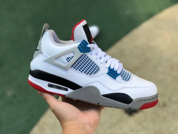 aj4 Yuanyang чистый оригинал Air Jordan 4 AJ4 Joe 4 что Yuanyang белый красный синий цемент CI1184-146