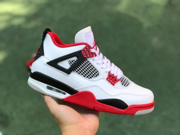 aj4 огненно-красный вырезанный кусок чистый оригинал Air Jordan 4 Retro AJ4 черный и белый красный огненно-красный реплика 2020 DC7770-160