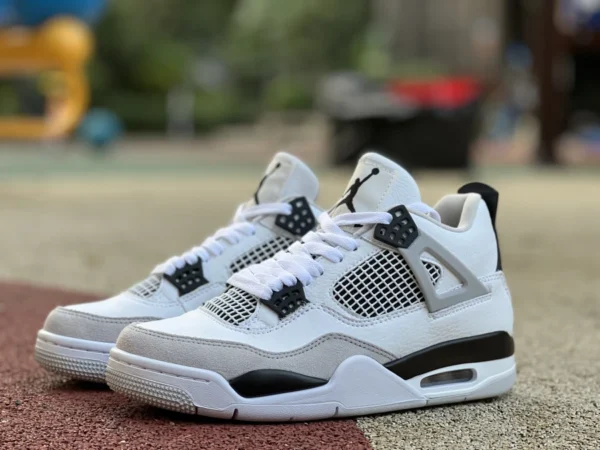 aj4 серый белый черный экономичная версия Air Jordan 4 AJ4 маленькие белые цементно-серые белые черные баскетбольные кроссовки DH6927-111