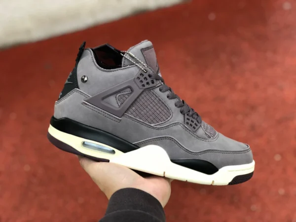 aj4 коричнево-красный AMM экономичная версия A Ma Maniere x Air Jordan 4 Retro AJ4 фиолетовый песочный винно-красный коричневый баскетбольные кроссовки DV6773-220