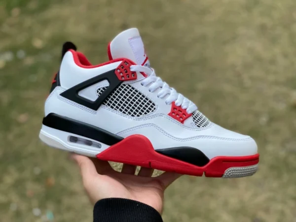 aj4 огненно-красный T1 чистый оригинал Air Jordan 4 AJ4 черный и белый красный пара модель огненно-красный 2020 реплика DC7770-160